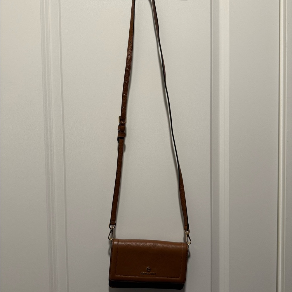 Michael Kors Tan Leather Crossbody Bag
